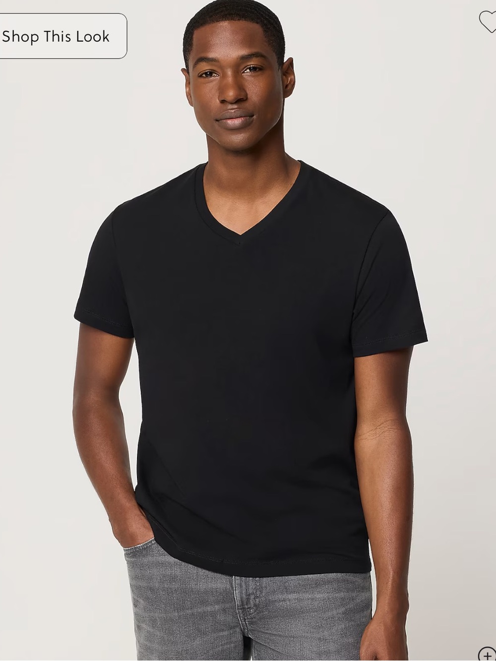 J crew factory Slim washed jersey V-neck tee